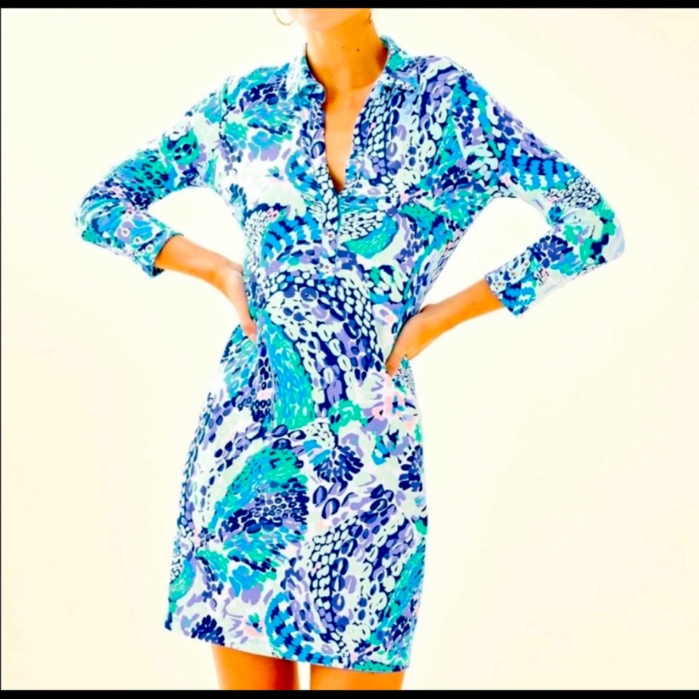 Lilly Pulitzer UPF 50+ Skipper Dress in Reel Life